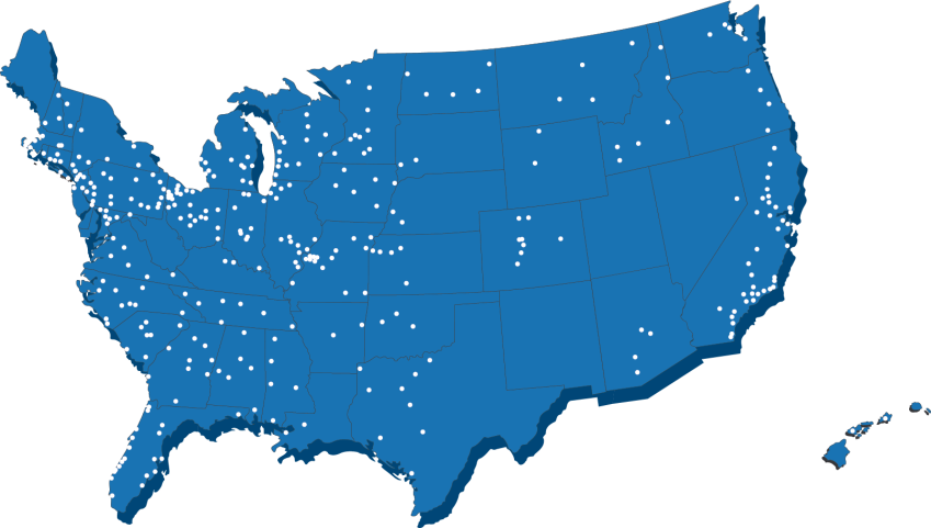 Branch Locations Map